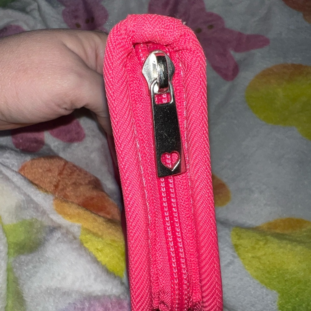 Harvey’s Seatbelt Handbags Melon Hot Pink Clutch Wallet - Picture 6 of 7